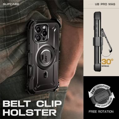 SUPCASE UB Pro Mag deksel iPhone 16 Pro Max - Svart