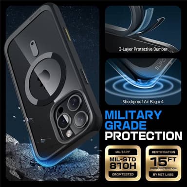 SUPCASE UB Mag Stand deksel iPhone 16 Pro - Svart