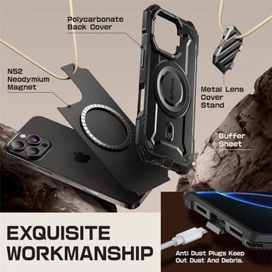 SUPCASE UB Mag XT deksel iPhone 16 Pro Max - Svart