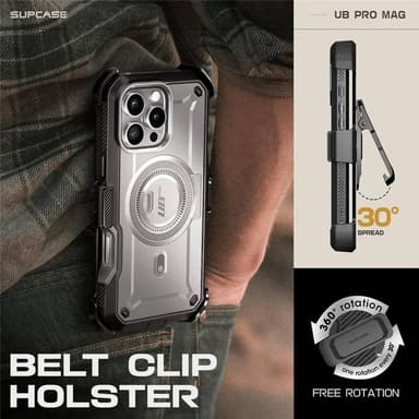 SUPCASE UB Pro Mag deksel iPhone 16 Pro - TiGray