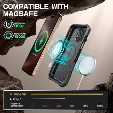 SUPCASE UB Mag XT deksel iPhone 16 Pro - Rosegold