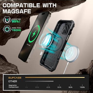 SUPCASE UB Mag XT deksel iPhone 16 Pro - TiGray