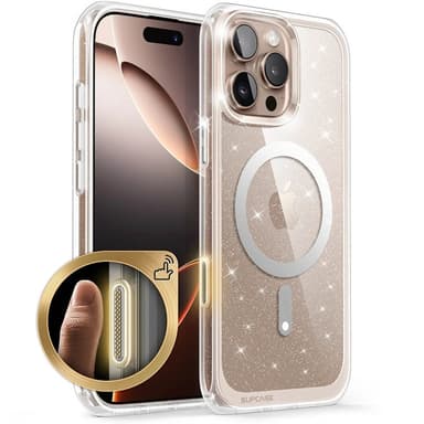 SUPCASE UB Mag deksel iPhone 16 Pro - Glitterpink