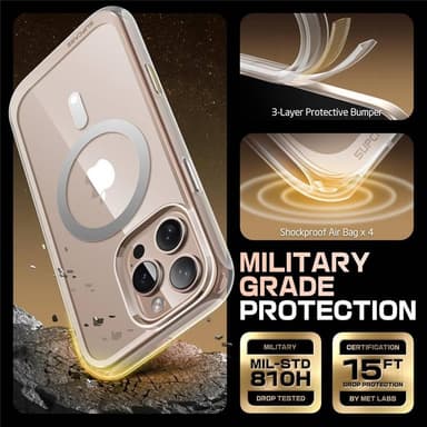 SUPCASE UB Mag Stand deksel iPhone 16 Pro - Clear
