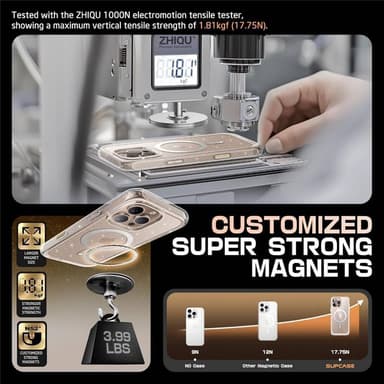 SUPCASE UB Mag deksel iPhone 16 Pro - Glitterpink