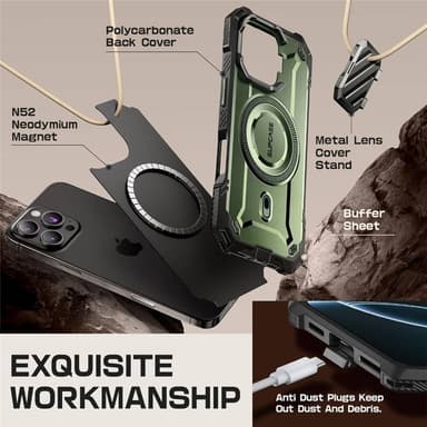 SUPCASE UB Mag XT deksel iPhone 16 Pro Max - Guldan