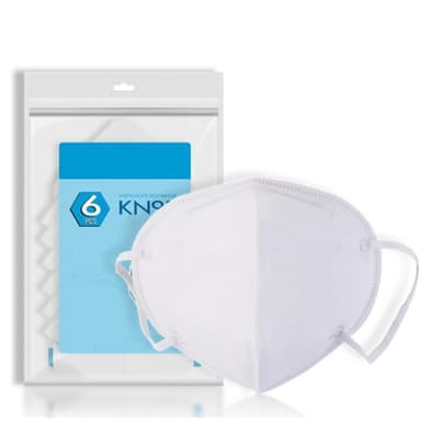 FFP2 munnbeskyttelse - ansiktsmaske - KN95 respirator 6 stk