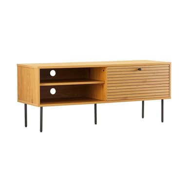 TV-bord LINE 120x40xH50cm, melamin med eikebark