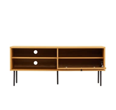 TV-bord LINE 120x40xH50cm, melamin med eikebark