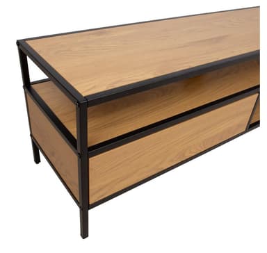 TV-bord HEDVIG 120x33xH40cm, ask/svart