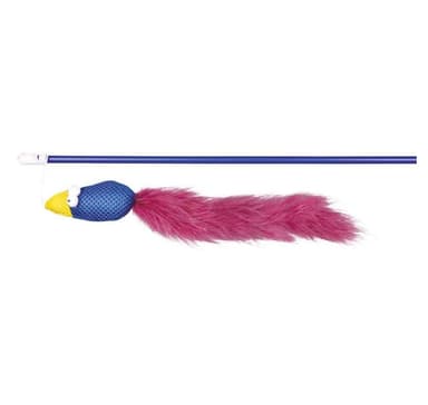 Leke for katter som leker stang med fugl og fjær, 50 cm