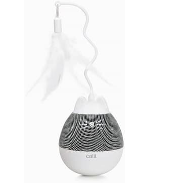 Katteleke Catit Pixi spinner, hvit/grå