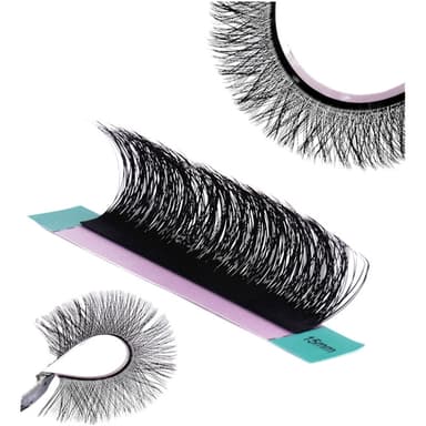 Mix Lashes - 8-15mm blandet brett Femkløverformet