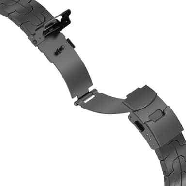 Iron Man Edition Titanium klokkerem for Samsung Galaxy Watch 7 Ultra 47mm Sort