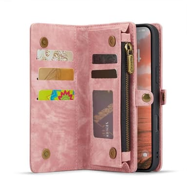 CaseMe mobildeksel 008 8-kort iPhone 16 Plus - Rosa