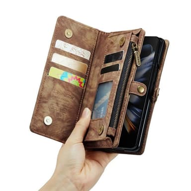 CaseMe mobildeksel 008 5-kort Samsung Galaxy Z Fold 5 - Brun