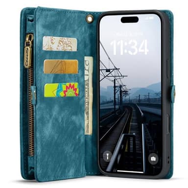 CaseMe mobildeksel 008 8-kort iPhone 16 Pro - Blå
