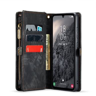 CaseMe mobildeksel 008 8-kort Samsung Galaxy A35 - Svart/grå