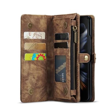 CaseMe mobildeksel 008 5-kort Samsung Galaxy Z Fold 4 - Brun