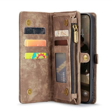 CaseMe mobildeksel 008 8-kort iPhone 16 Pro Max - Brun