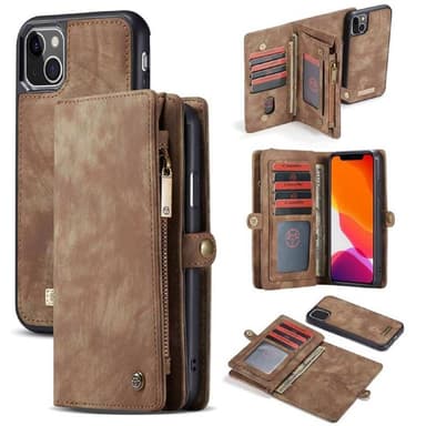 CaseMe mobildeksel 008 8-kort iPhone 15 - Brun