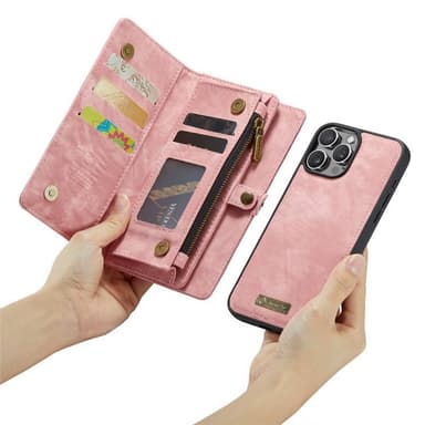 CaseMe mobildeksel 008 8-kort iPhone 16 Pro - Rosa