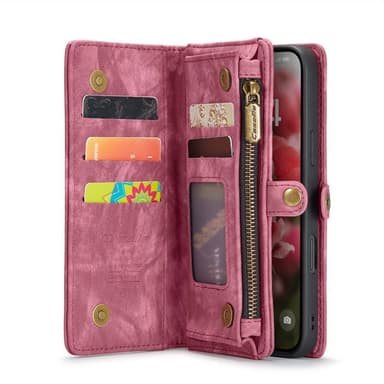 CaseMe mobildeksel 008 8-kort iPhone 16 Pro Max - Rød