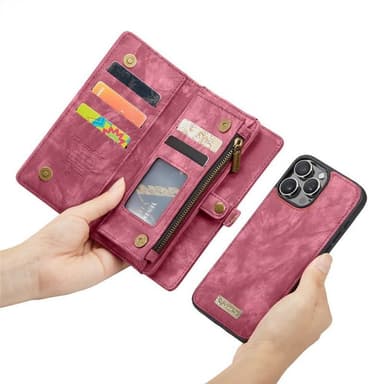 CaseMe mobildeksel 008 8-kort iPhone 16 Pro Max - Rød