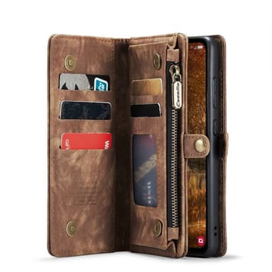 CaseMe mobildeksel 008 8-kort Samsung Galaxy A35 - Brun