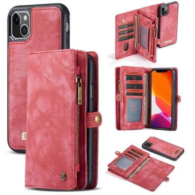 CaseMe mobildeksel 008 8-kort iPhone 15 Plus - Rød