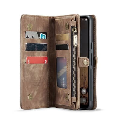 CaseMe mobildeksel 008 8-kort Google Pixel 9 Pro - Brun