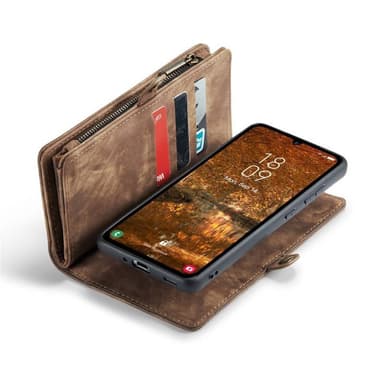 CaseMe mobildeksel 008 8-kort Samsung Galaxy A35 - Brun