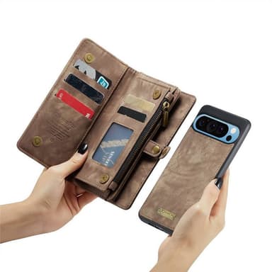 CaseMe mobildeksel 008 8-kort Google Pixel 9 Pro XL - Brun