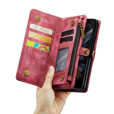 CaseMe mobildeksel 008 5-kort Samsung Galaxy Z Fold 4 - Rød