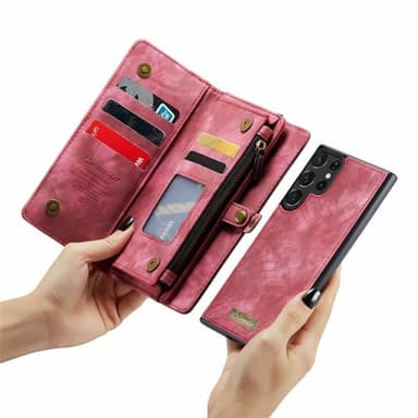 CaseMe mobildeksel 008 8-kort Samsung Galaxy S24 Ultra - Rød