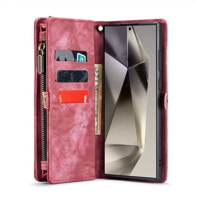 CaseMe mobildeksel 008 8-kort Samsung Galaxy S24 Ultra - Rød