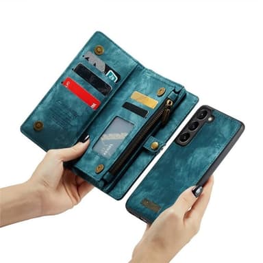 CaseMe mobildeksel 008 8-kort Samsung Galaxy S23 FE - Blå