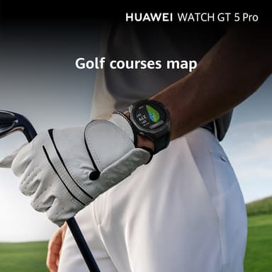 Huawei Watch GT 5 Pro sportsklokke 46mm (sort) + FreeBuds 5i gavepakke
