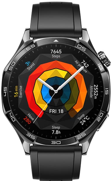 Huawei Watch GT 5 sportsklokke 46mm (sort) + FreeBuds 5i gavepakke