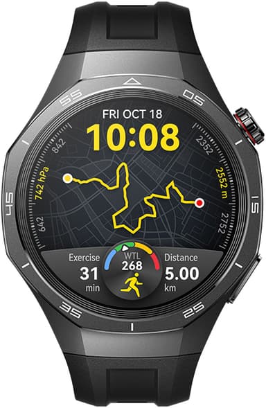 Huawei Watch GT 5 Pro sportsklokke 46mm (sort) + FreeBuds 5i gavepakke