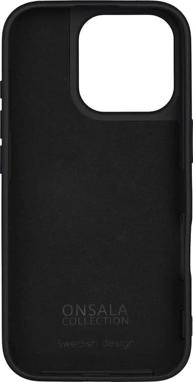 Onsala iPhone 16 Pro silikondeksel (sort)