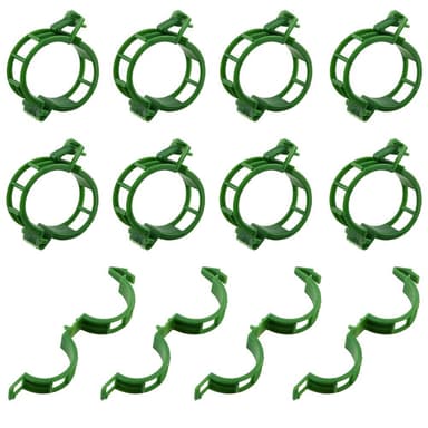 Klips for å støtte planter / espalier 100-pakning Grønn