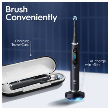 Oral-B iO9 Duo elektriske tannbørster 387149 (sort onyx/rosenkvarts)