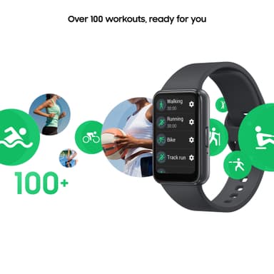 Samsung Galaxy Fit3 aktivitetsmåler (mørk grå)