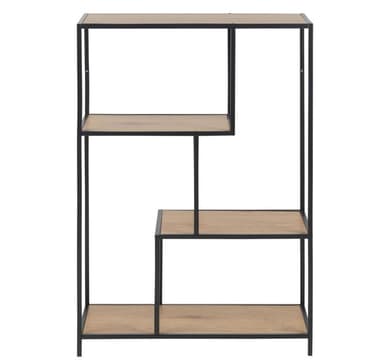 Hylle SEAFORD 77x35xH114cm, vill eik