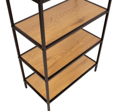 Selv HEDVIG 63x33xH124cm, ask/svart