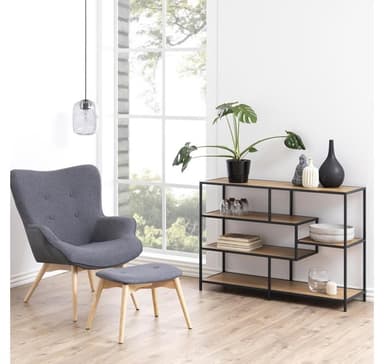 Hylle SEAFORD 114x35xH78cm, eik