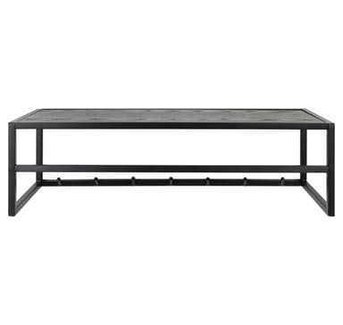 Vegghylle SEAFORD 77x28xH22cm, sort