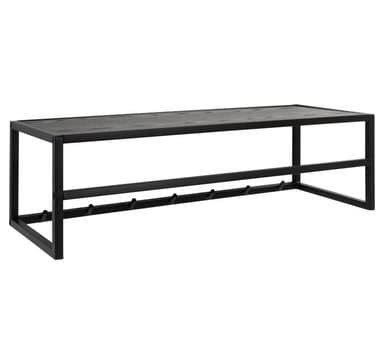Vegghylle SEAFORD 77x28xH22cm, sort