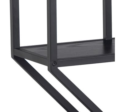 Vegghylle SEAFORD 77x22xH77cm, sort